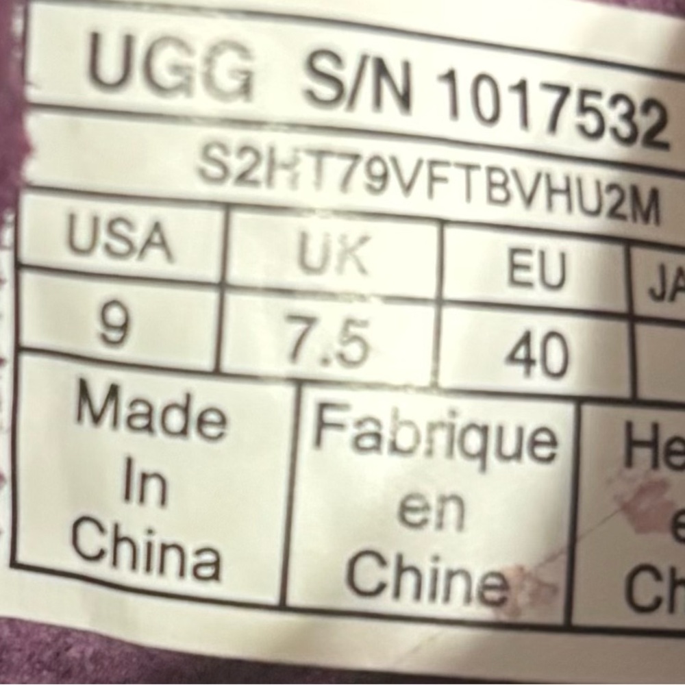 UGG Purple Suede Ankle Boots - Picture 7 of 8